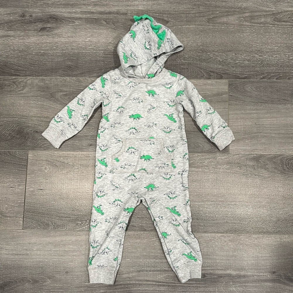 18 month Dino hooded one piece.
